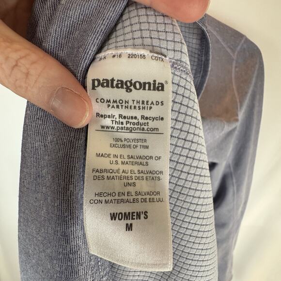 Patagonia Capilene Midweight 1/4 Zip Baselayer Purple Polartec Top Women’s M EUC - Picture 9 of 10